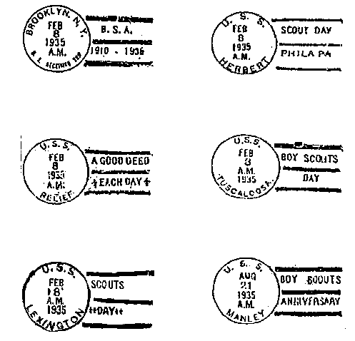 1935 US Boy Scout Cancels